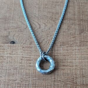 Silver Pewter Necklace